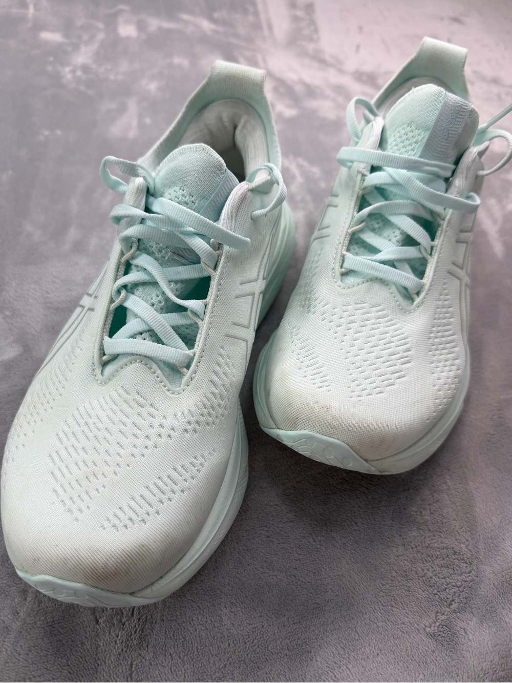 Asics Women's Mint Green Lightweight Running Shoes Sneakers Summer Sports 9